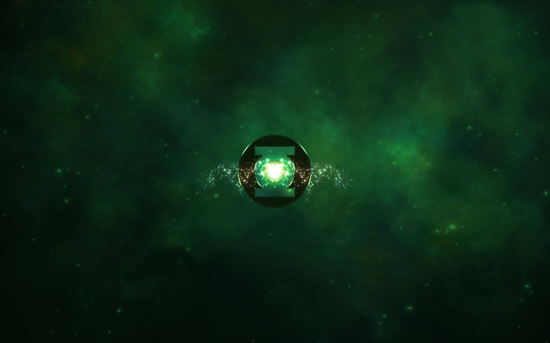The Mighty Green Lantern Symbol Wallpaper