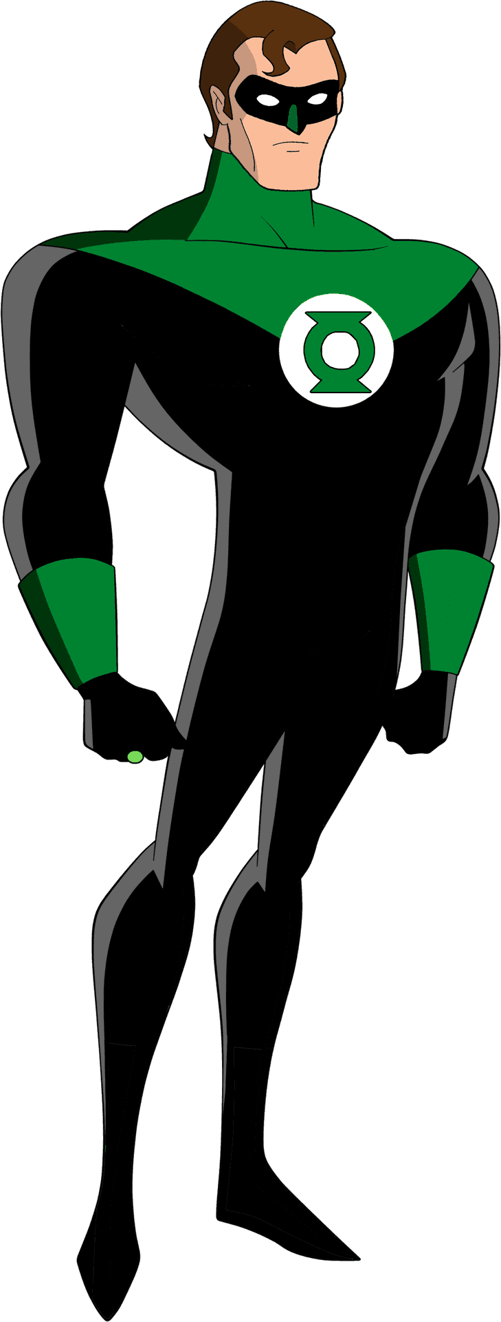 Green Lantern Animated Standing Pose PNG