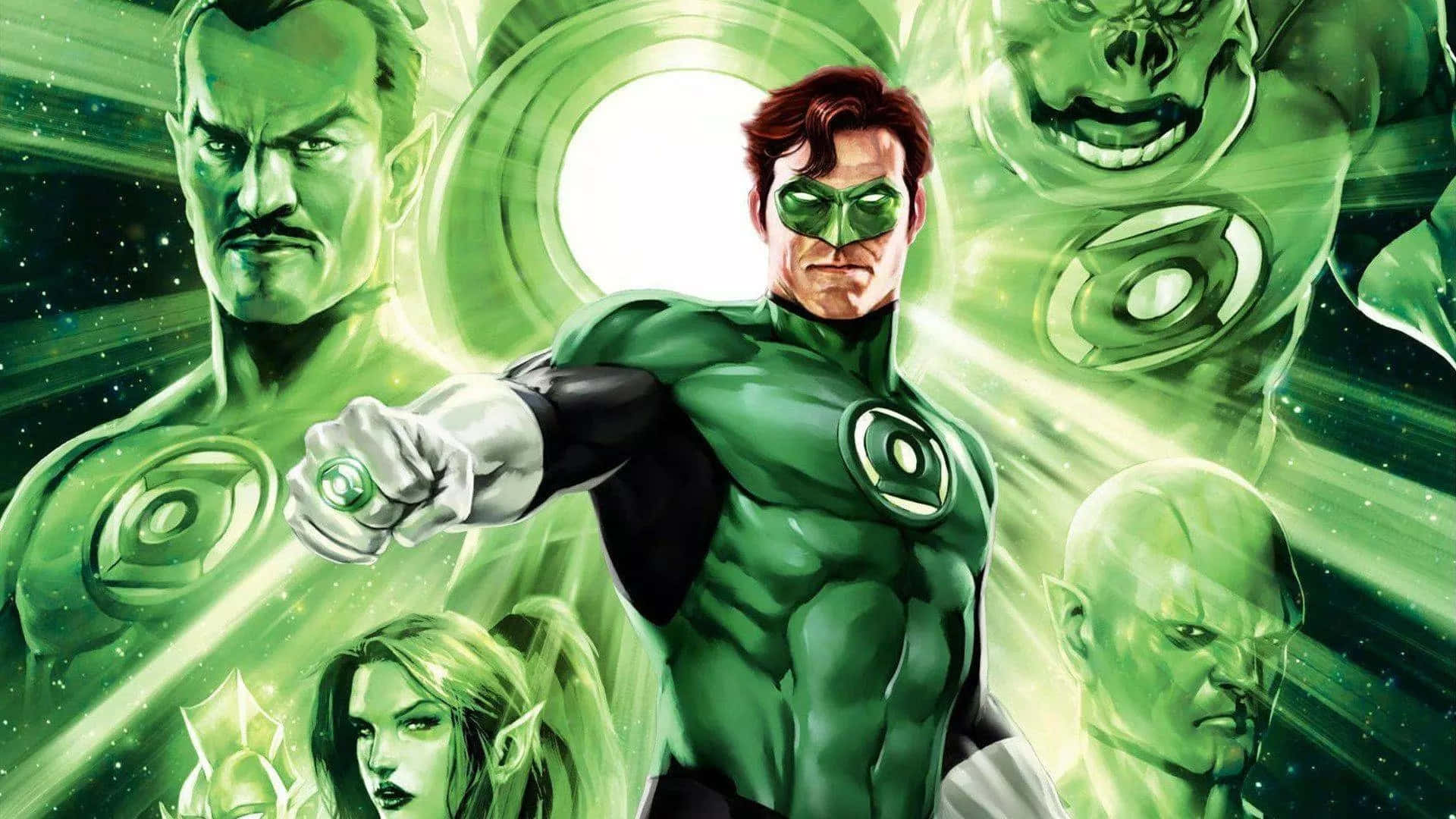 Attutnyttja Kraften Hos Green Lantern Corps.