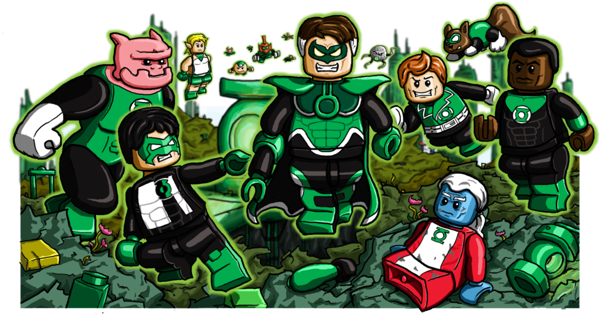 Green Lantern Corps Cartoon PNG
