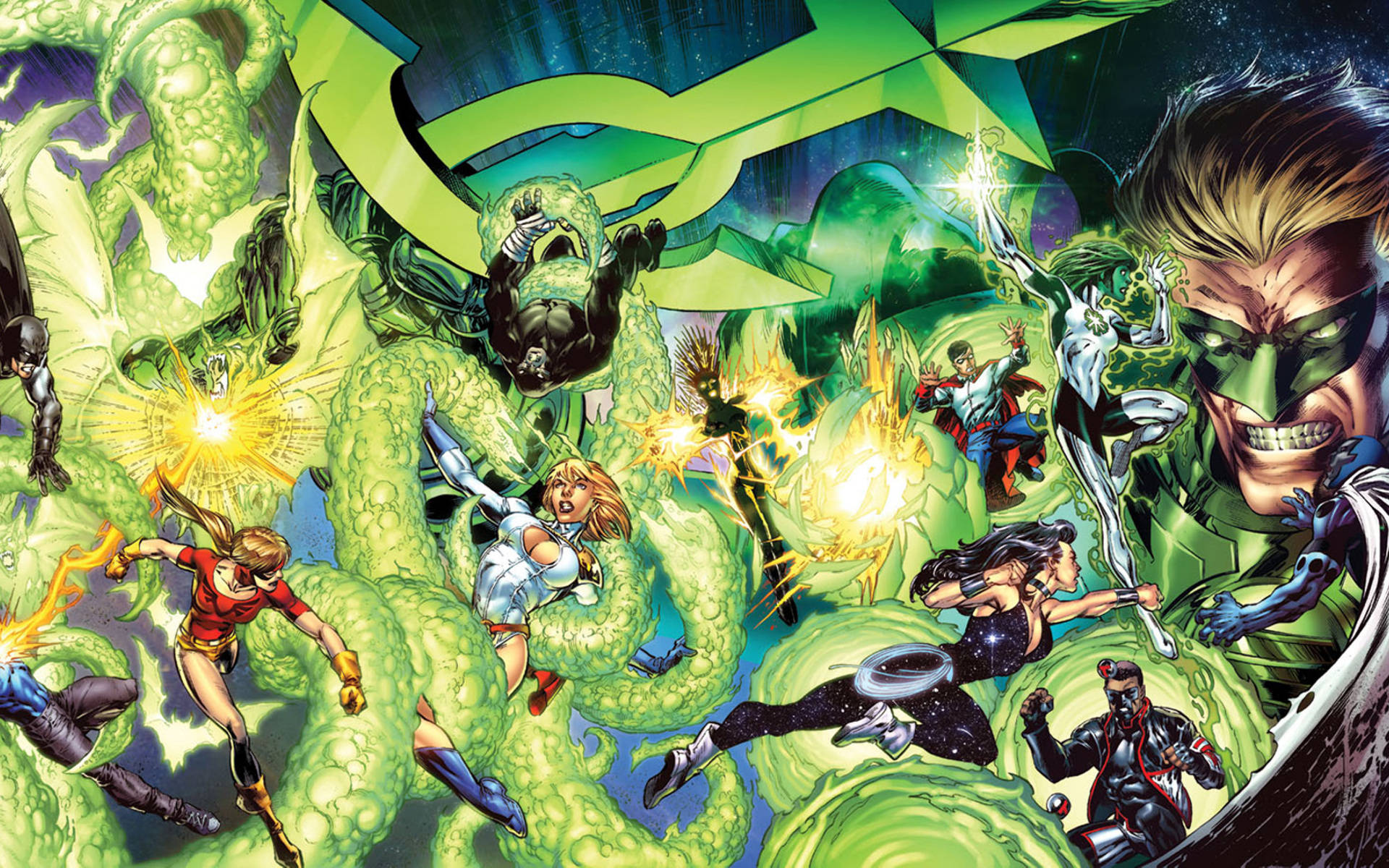 Green Lantern Corps Justice Society Of America Wallpaper