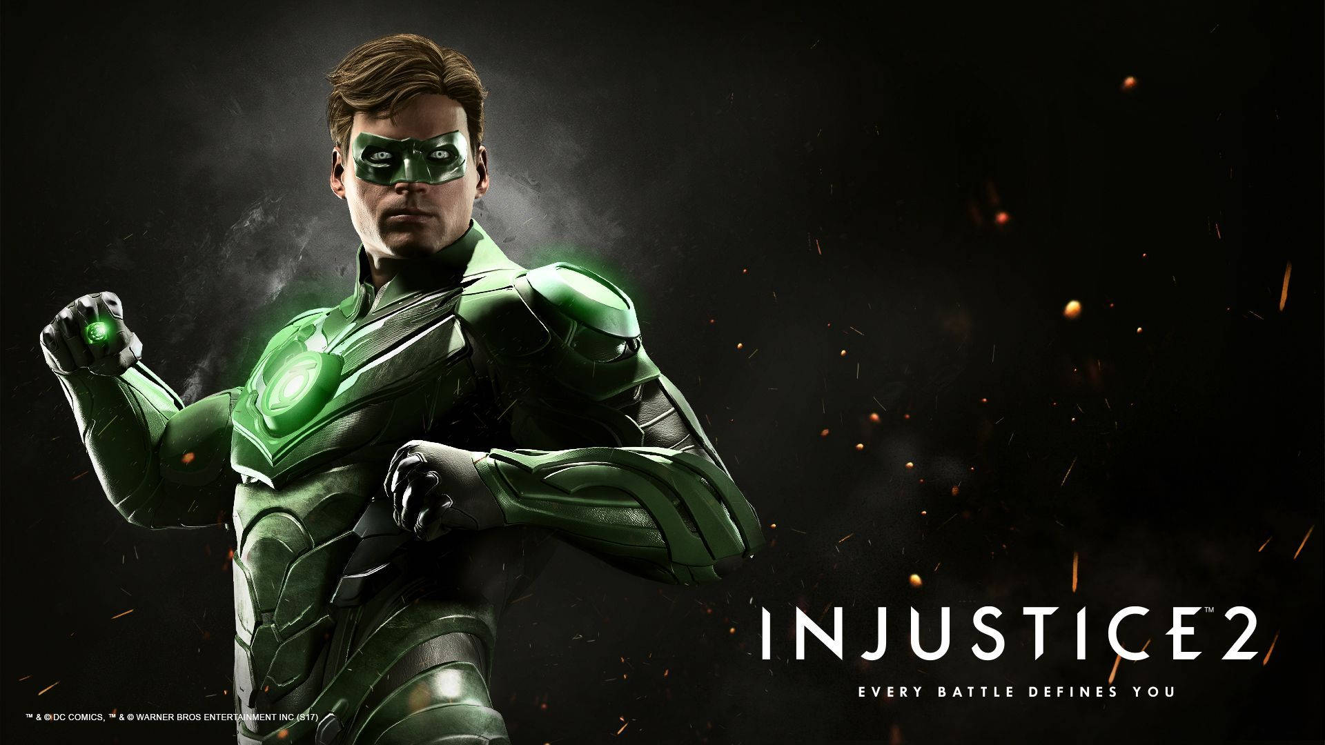 Green Lantern Digital 3d Poster Background