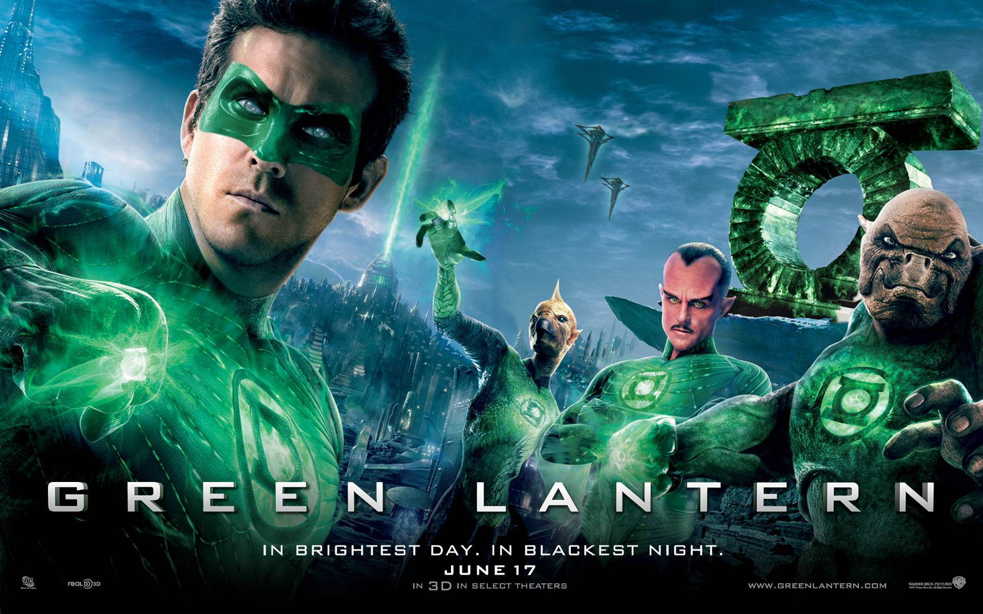 Green Lantern Digital Film Poster Background