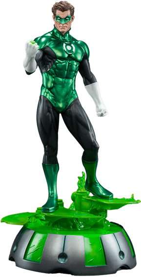 Green Lantern Figure Pose PNG