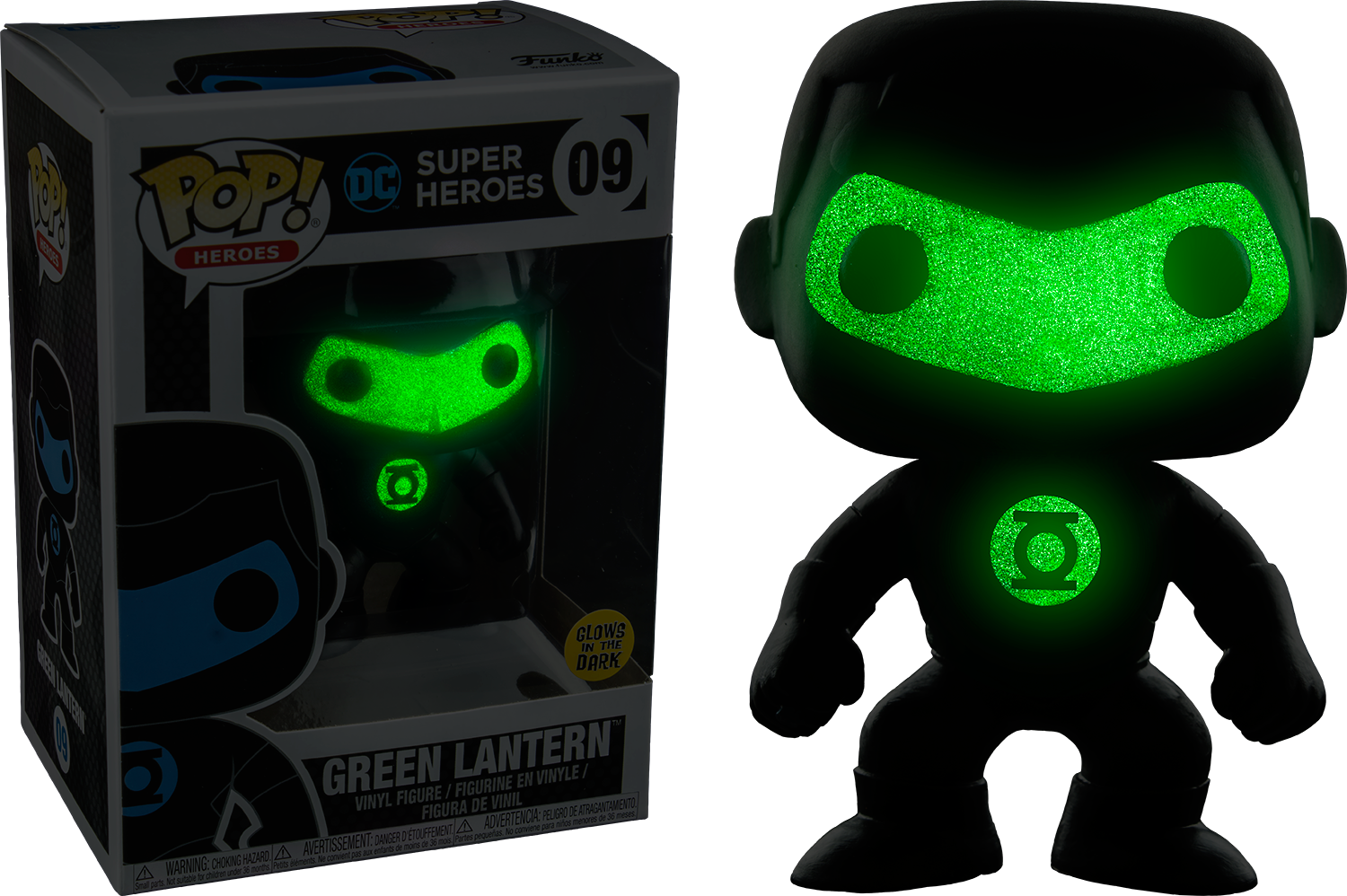 Green Lantern Funko Pop Glowing PNG