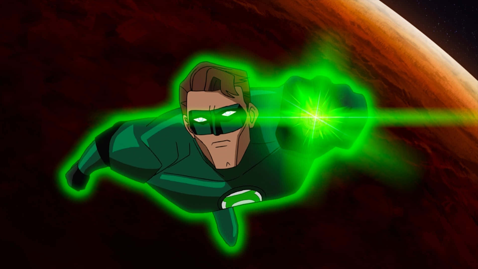 Green Lantern The Animated Series Hal Jordan Flying Wallpaper