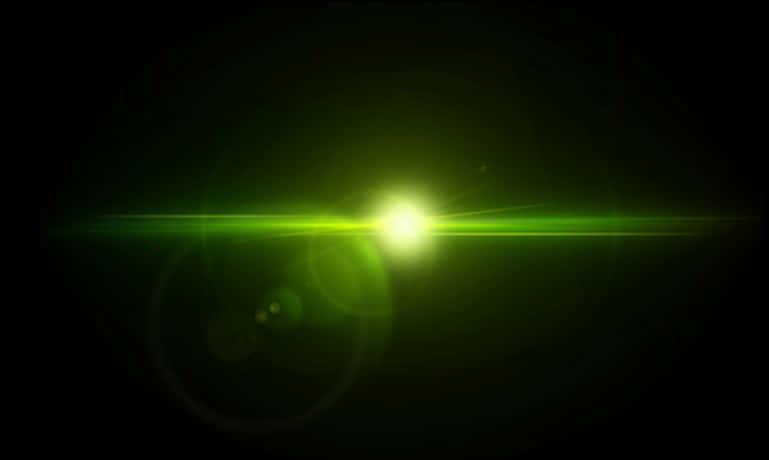 Green Laser Light Shine PNG