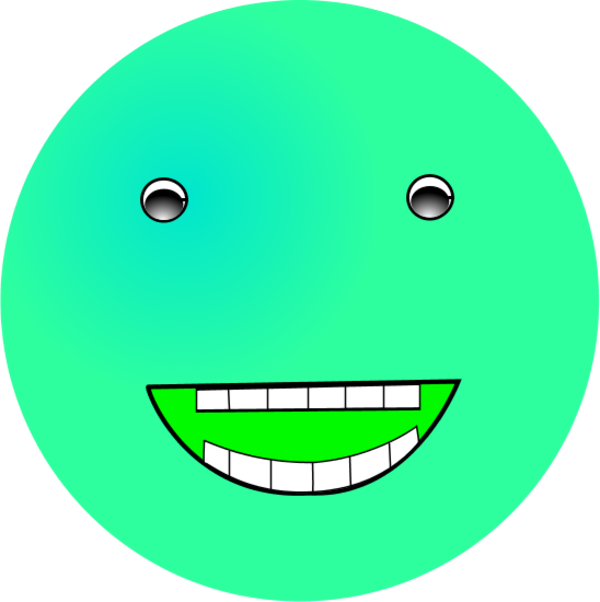 Green Laughing Face Emoji.png PNG