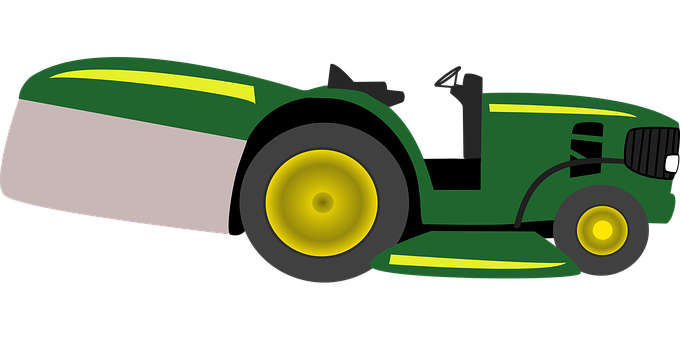 Green Lawn Mower Graphic PNG