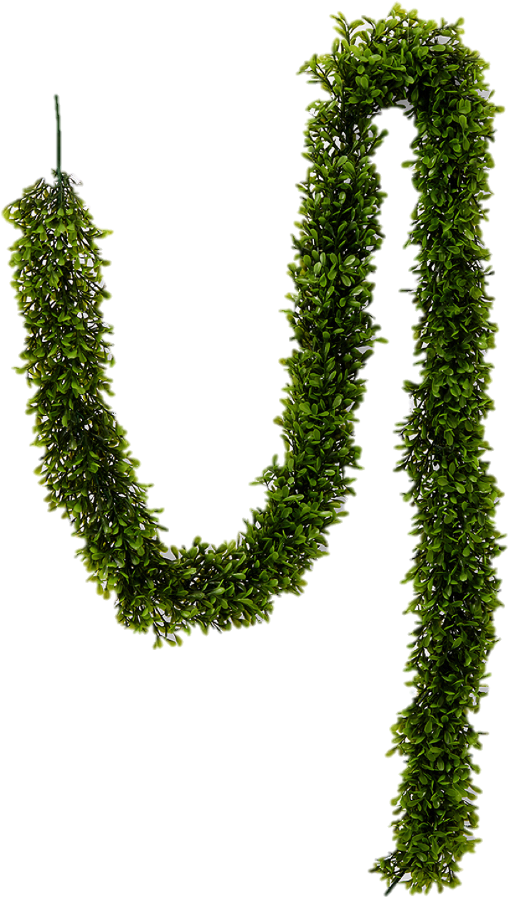 Green Leaf Garland Hanging PNG