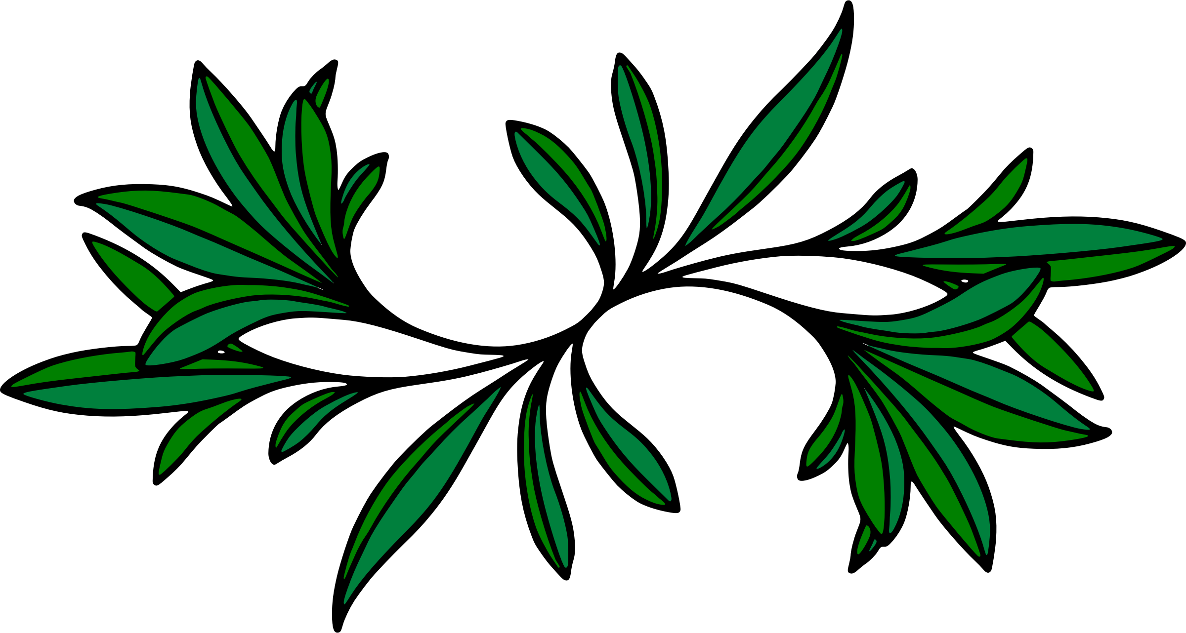 Download Green Leafy Branch Vector 