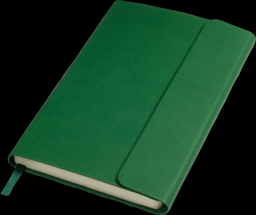 Green Leather Notebook Cover PNG