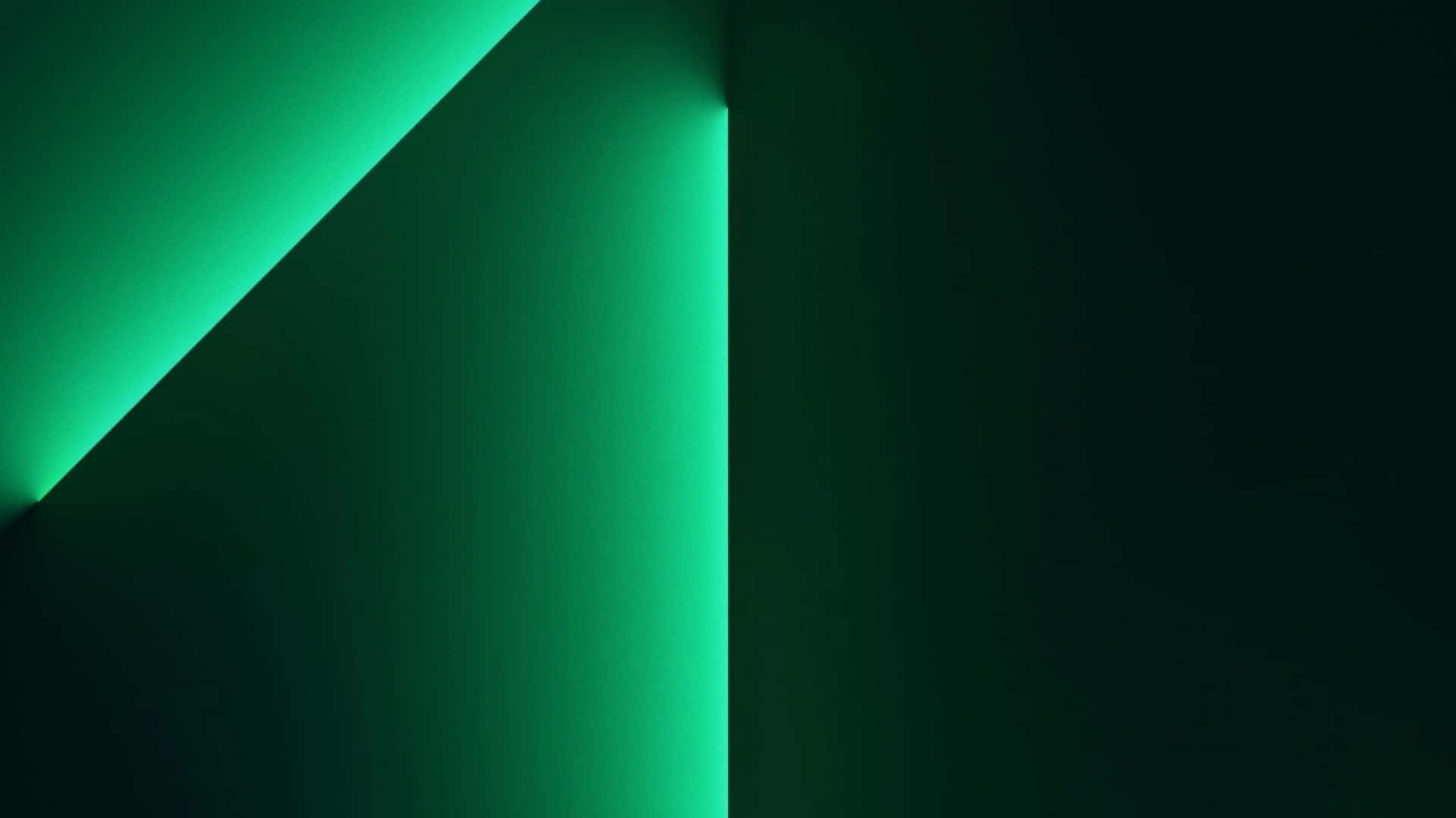 Straight Green Led Lights Dark Background Wallpaper