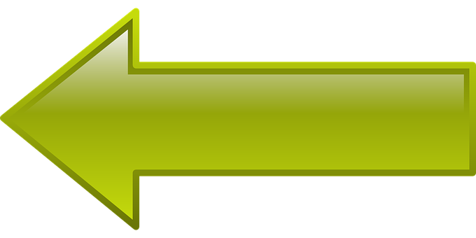 Green Left Arrow Graphic PNG