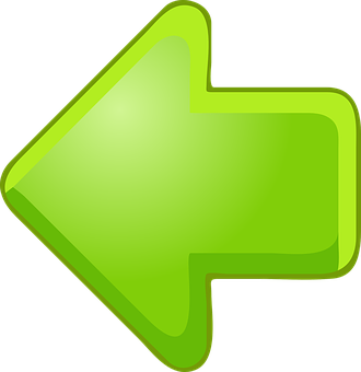 Green Left Arrow Icon PNG
