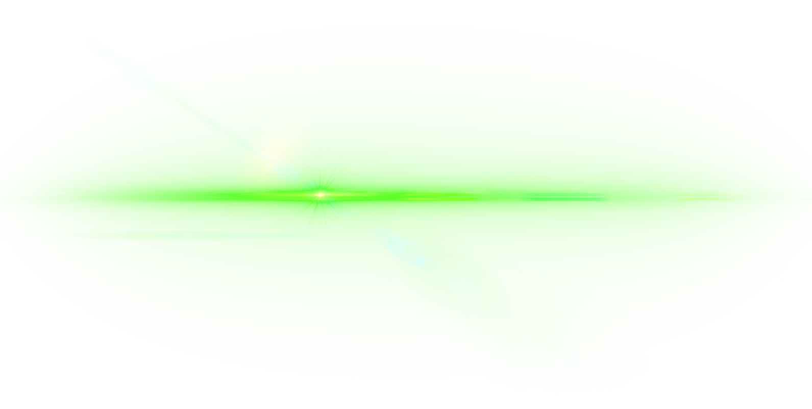 Green Lens Flare Background PNG
