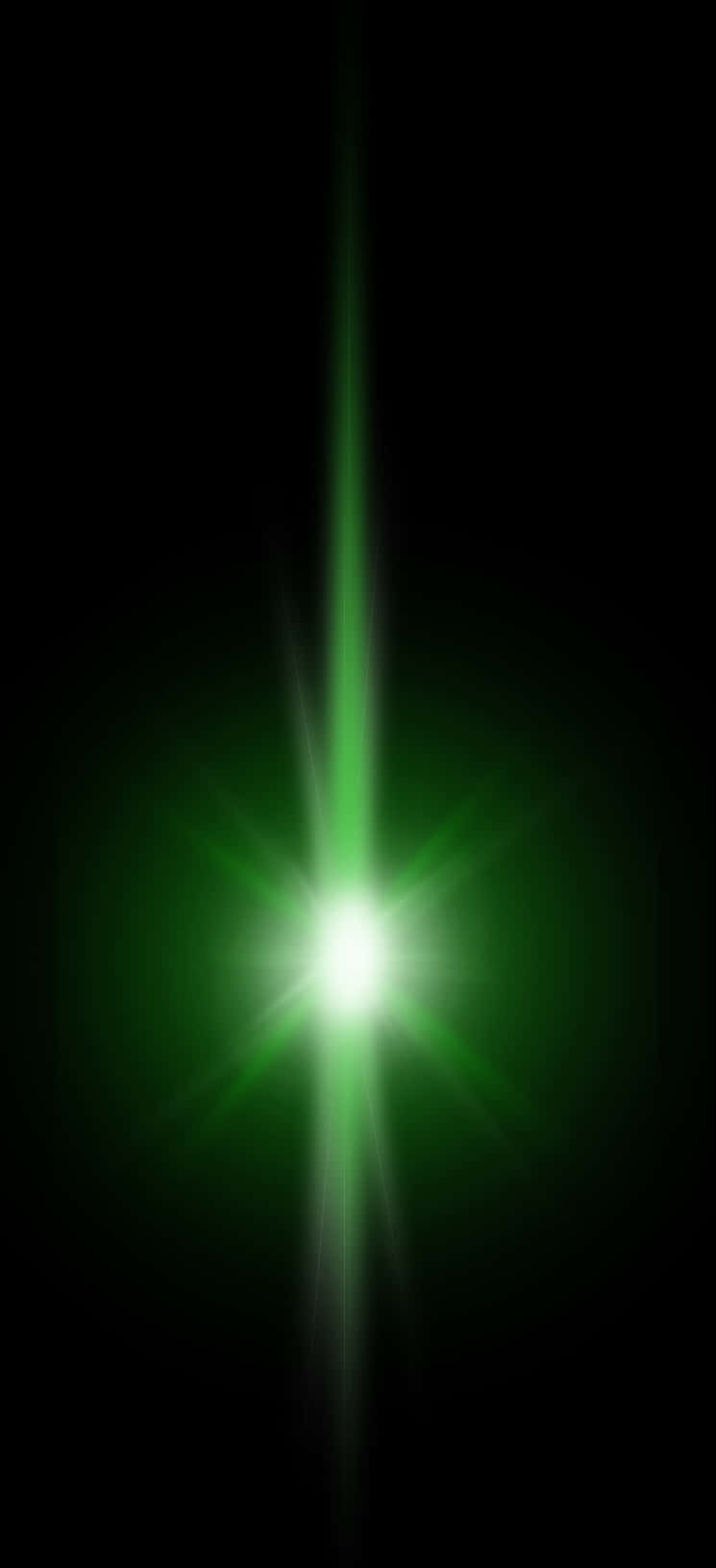 Green Lens Flare Effect PNG