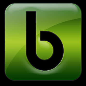 Green Letter B Icon PNG