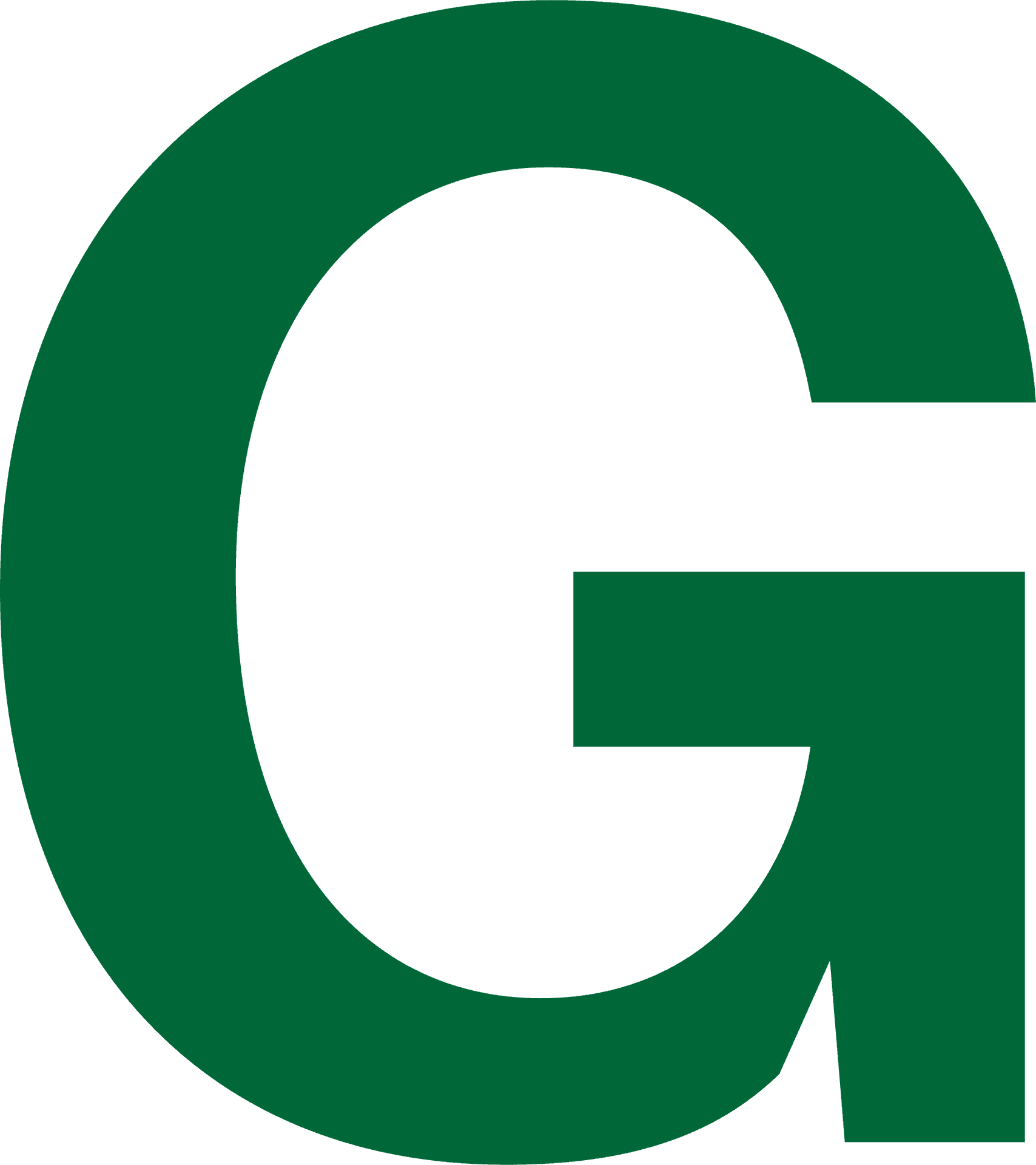 Green Letter G Graphic PNG