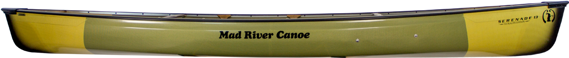 Green Mad River Canoe Side View PNG