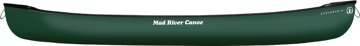 Green Mad River Explorer Canoe PNG