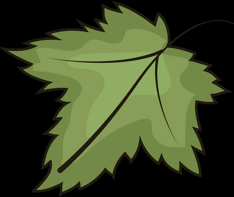 Green Maple Leaf Clipart PNG