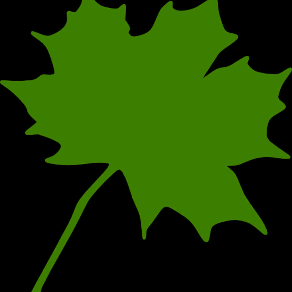 Green Maple Leaf Clipart PNG