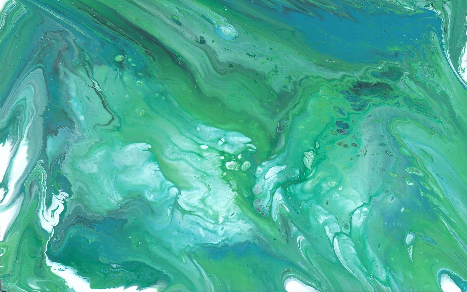 Green Marble Background Soft Color Swirl