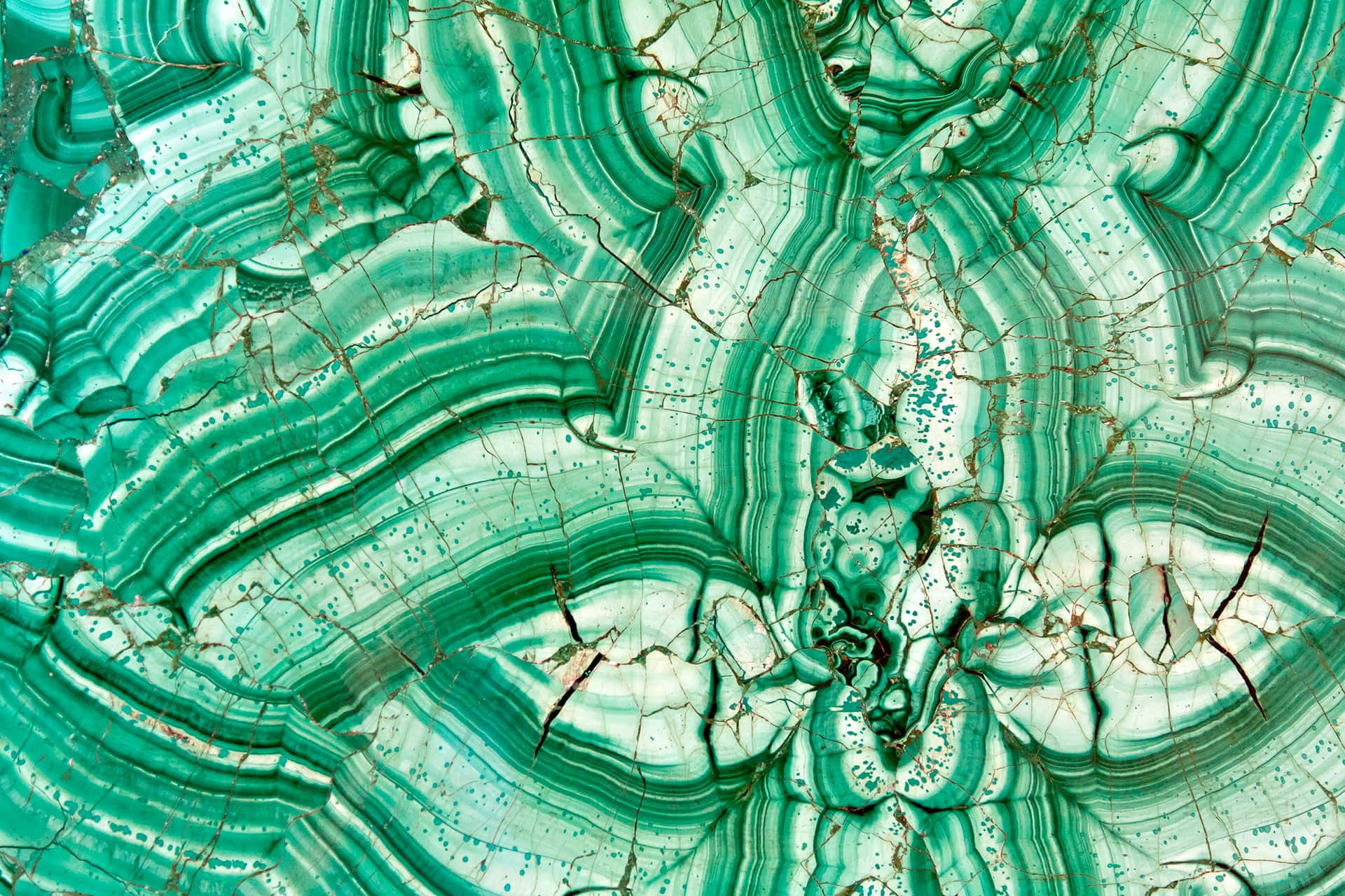 Green Marble Background Malachite Crystal Pattern