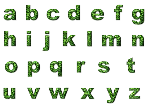 Download Green Matrix Style Alphabet | Wallpapers.com