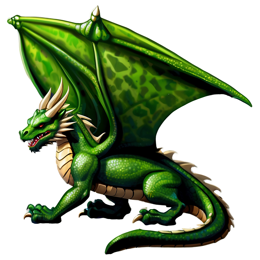 Green Medieval Dragon Png Mux32 PNG