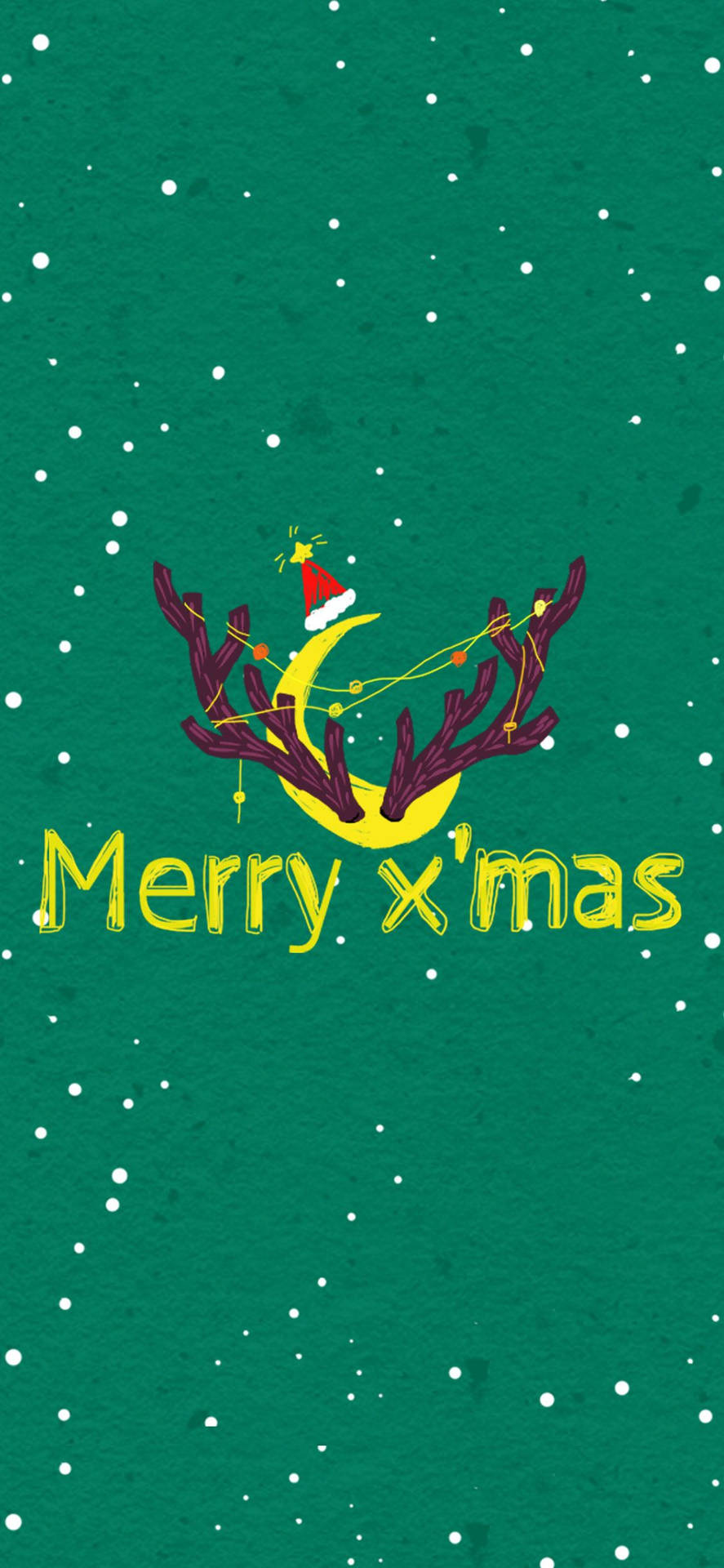 Green Merry Christmas Iphone Wallpaper