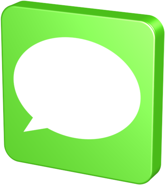 Green Message Icon PNG