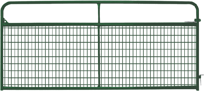 Green Metal Gate Design PNG