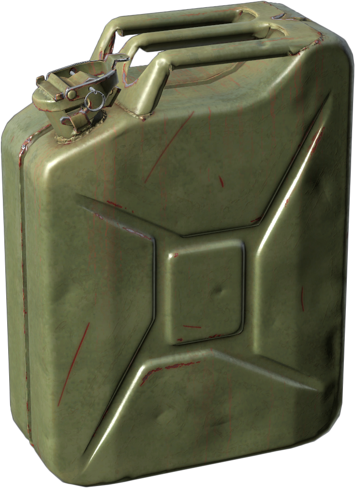 Green Metal Jerry Can PNG