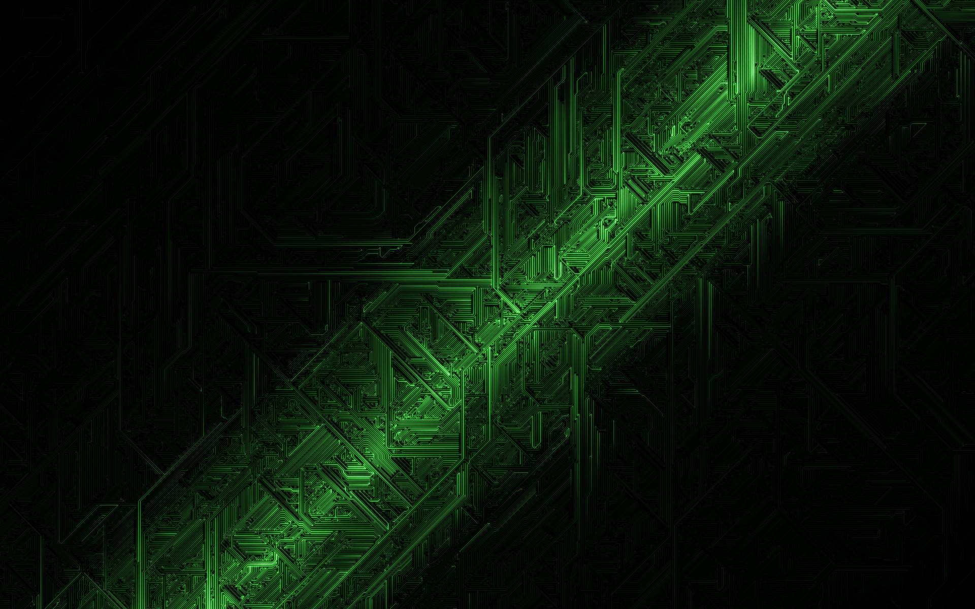Green Metallic Abstract