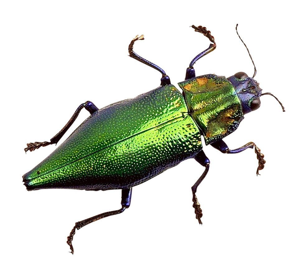 Green Metallic Beetle PNG