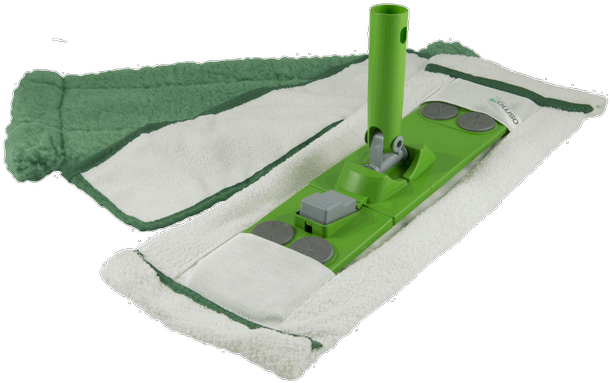 Green Microfiber Flat Mop PNG