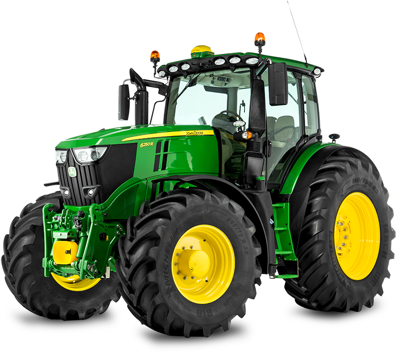 Green Modern Agricultural Tractor PNG
