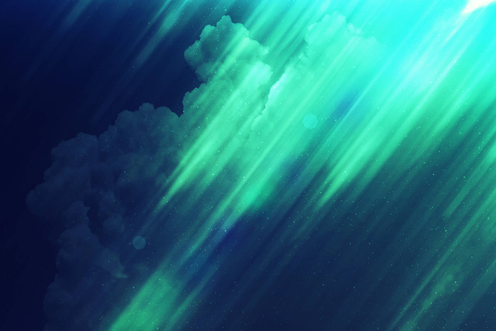 Green Mystical 4K Sky Wallpaper