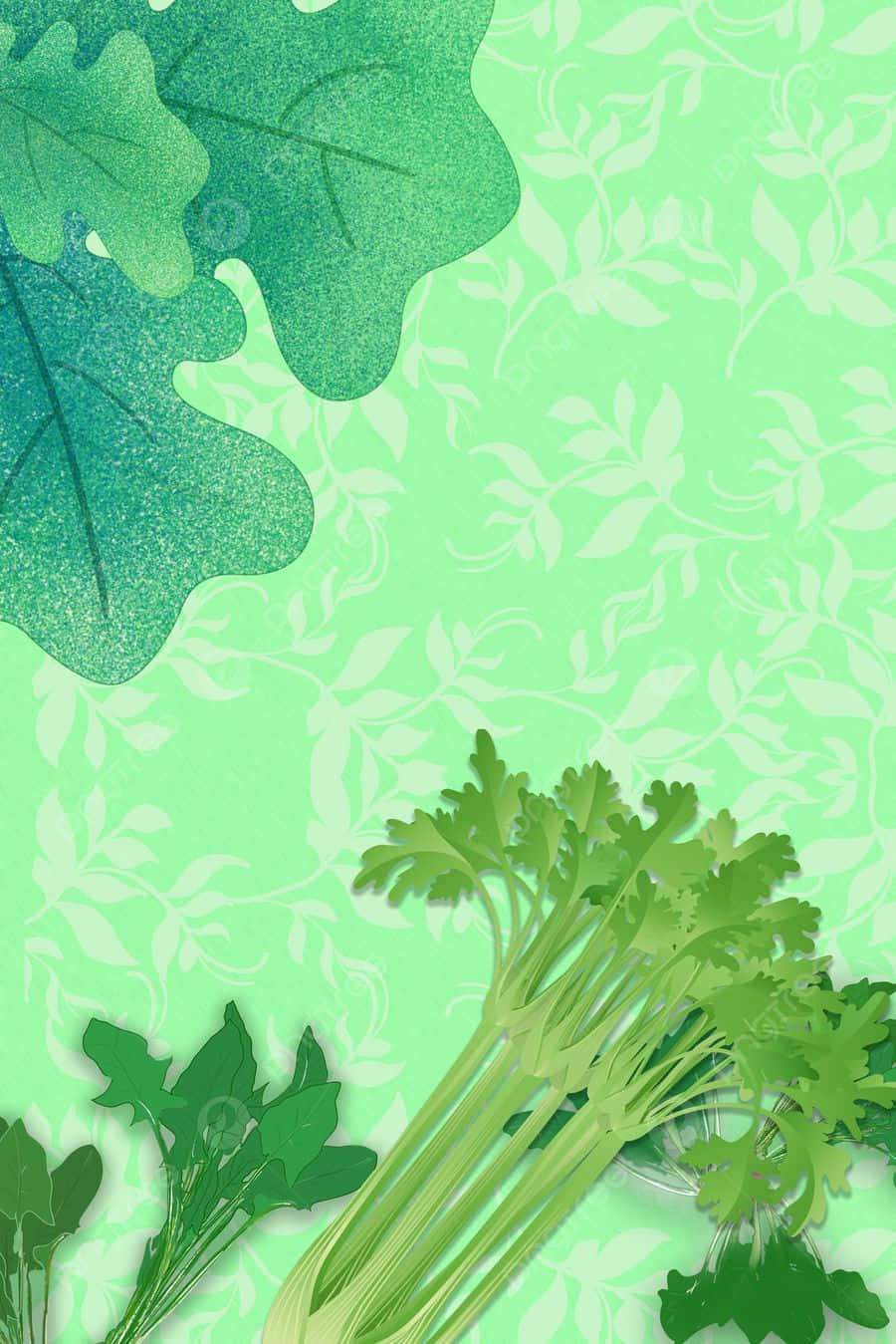 Green Nature Aesthetic Background Wallpaper