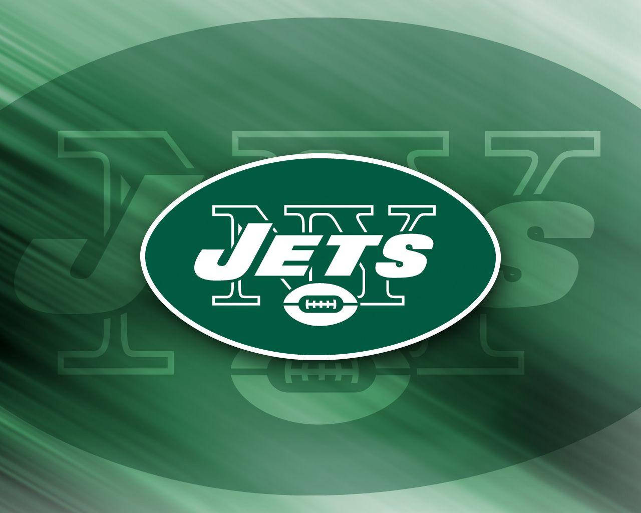 Grøn New York Jets NFL Team Logo Wallpaper