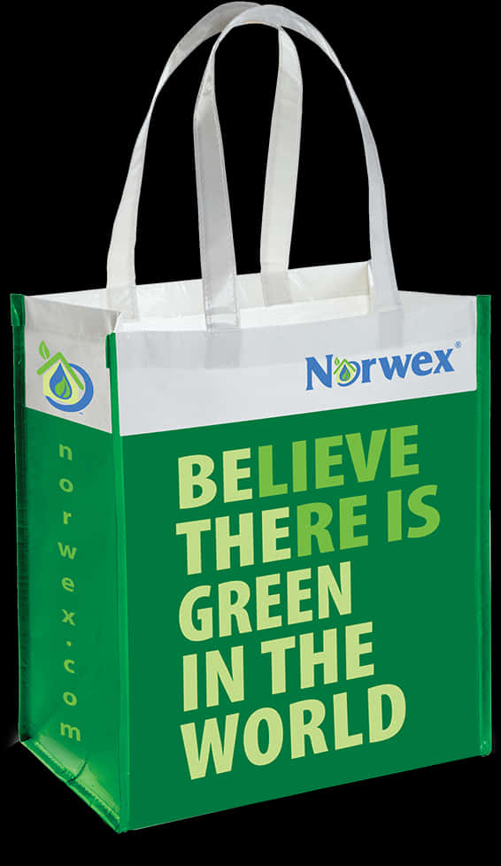 Green Norwex Tote Bag PNG