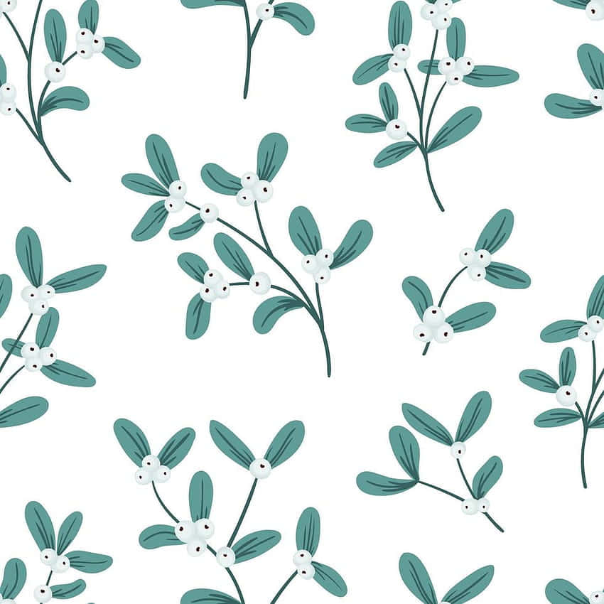 Green Oblong Leaves [wallpaper] Wallpaper