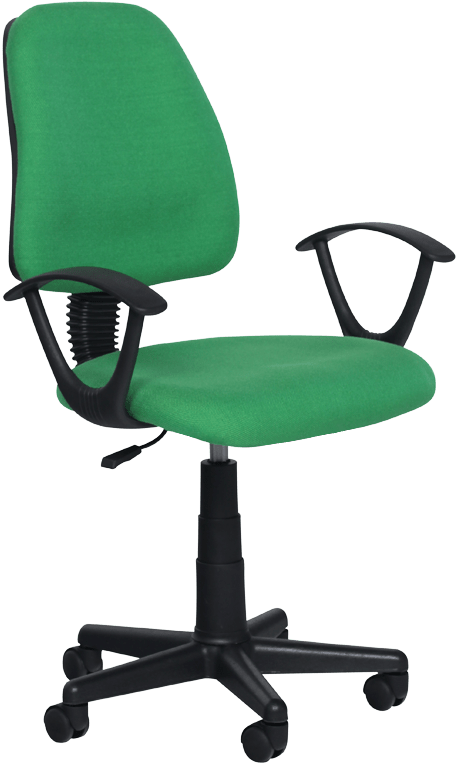 Green Office Chair Isolated PNG