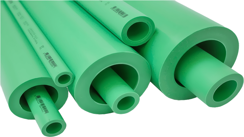 Green P V C Pipes Construction Materials PNG