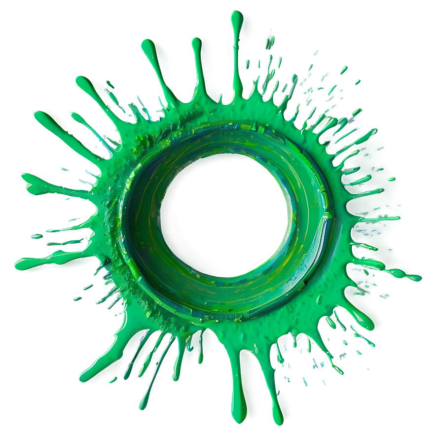 Green Paint Splatter Png Jal PNG