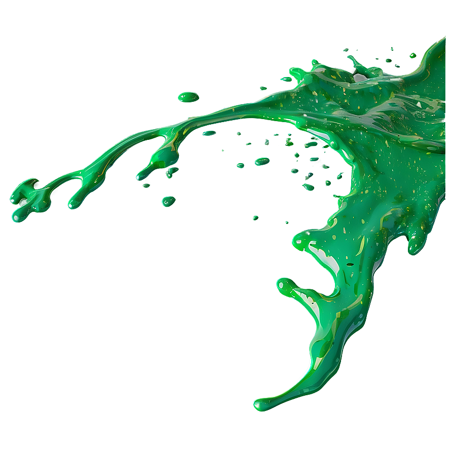 Green Paint Splatter Png Mkh20 PNG