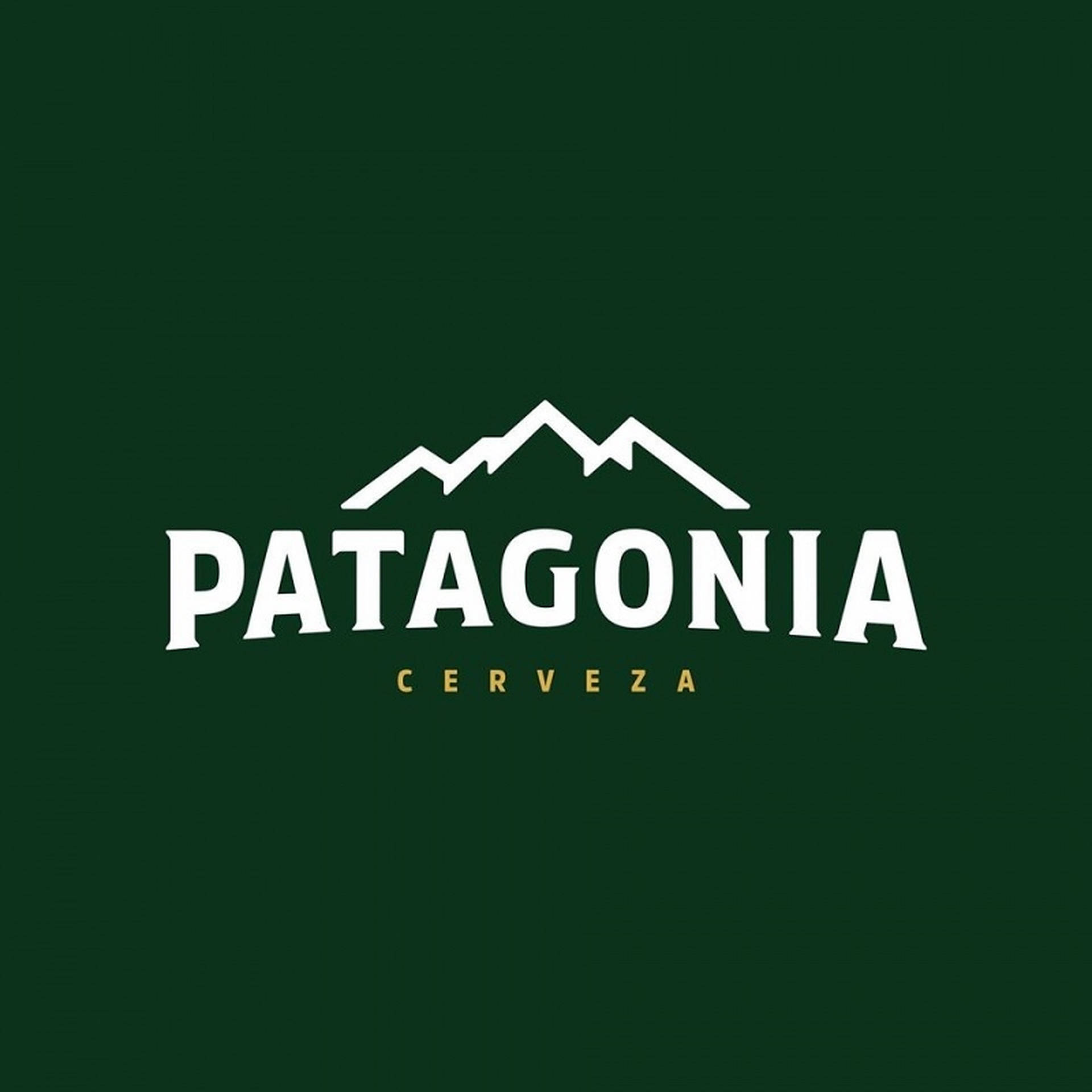 Green Patagonia Logo Cerveza Wallpaper