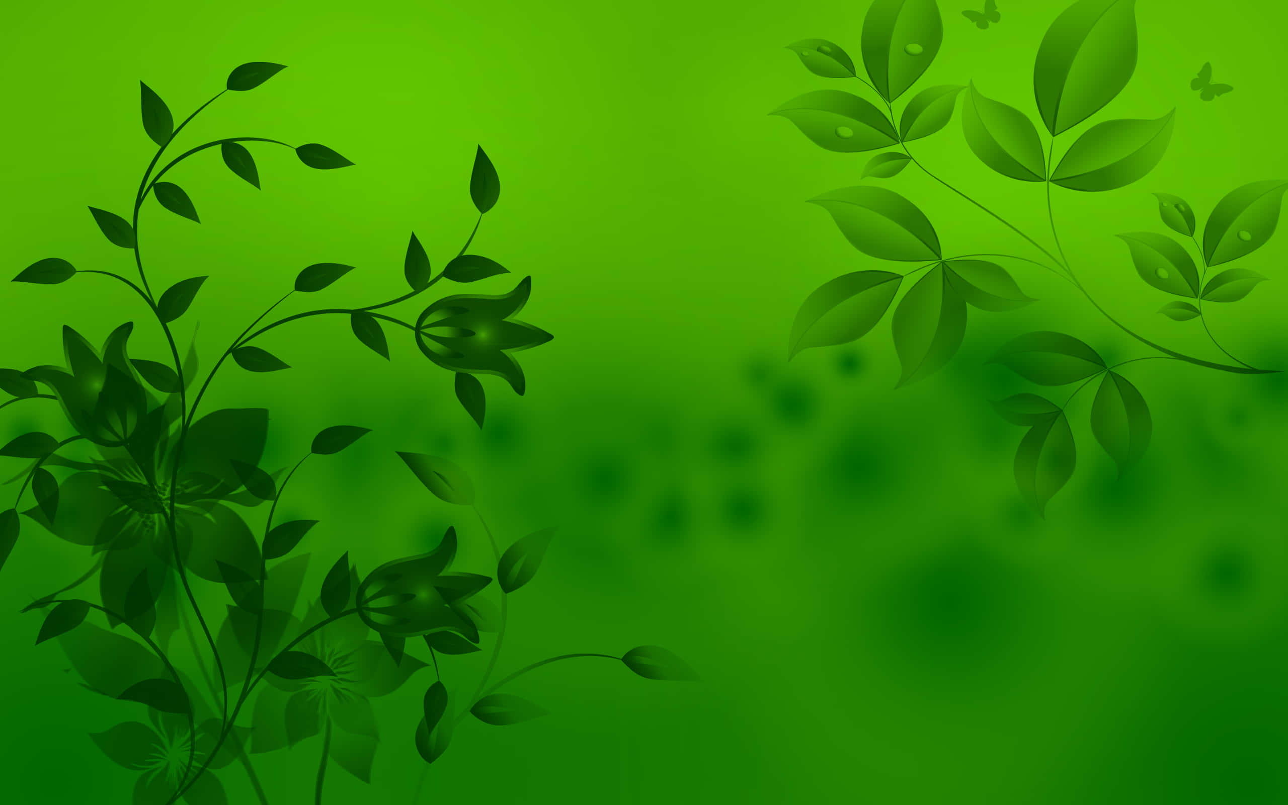 A vibrant and abstract green pattern wallpaper Wallpaper